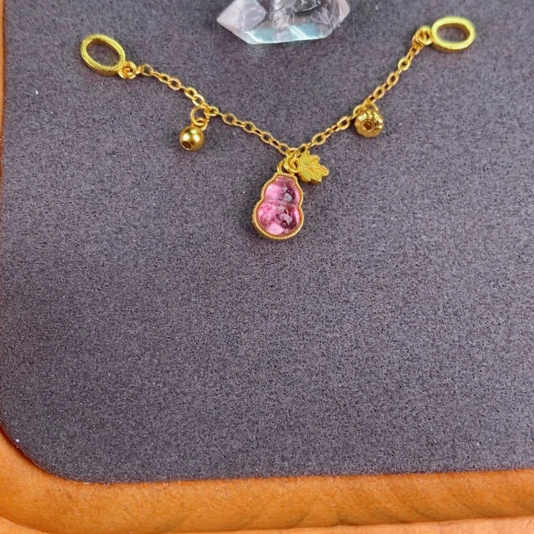 水晶珠宝半成品银S925镀金镶嵌