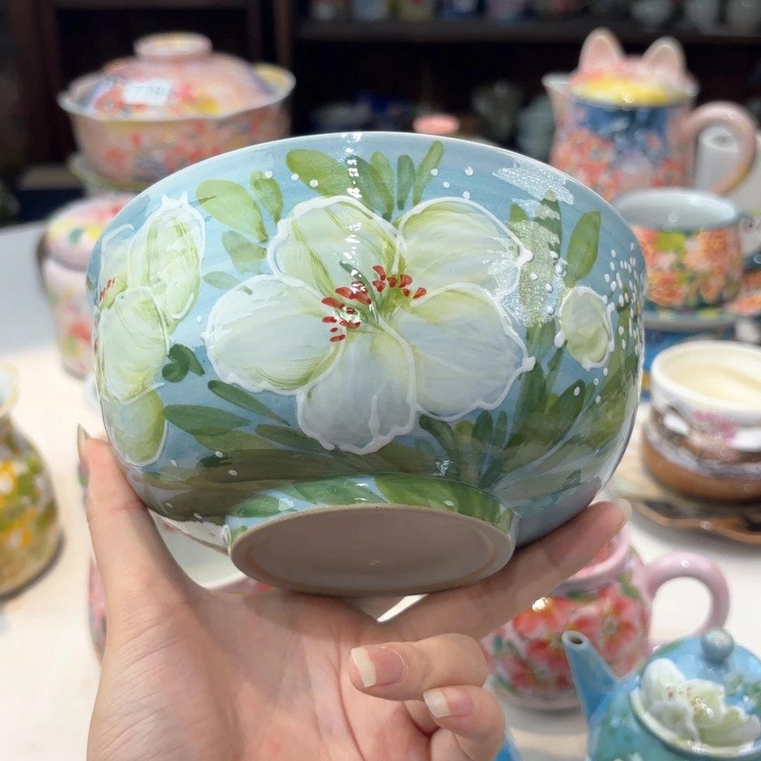 景德镇手绘高温釉下彩陶瓷茶具