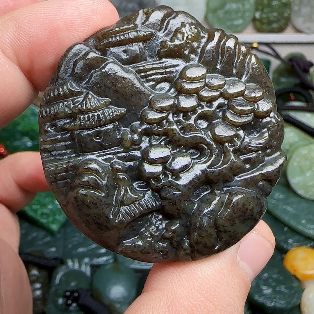 和田玉未镶嵌颈饰