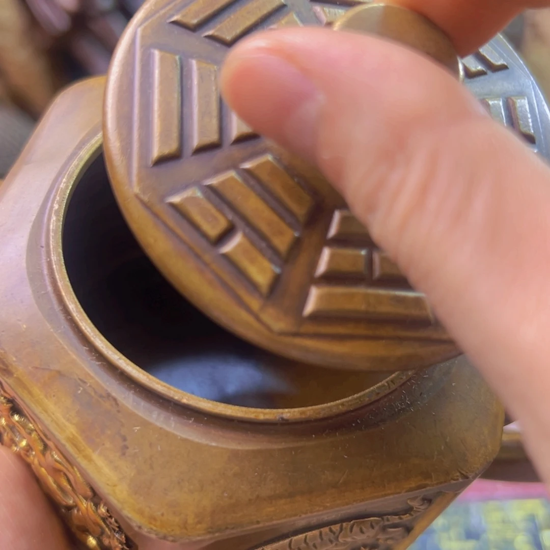 紫金风磨铜四象壶