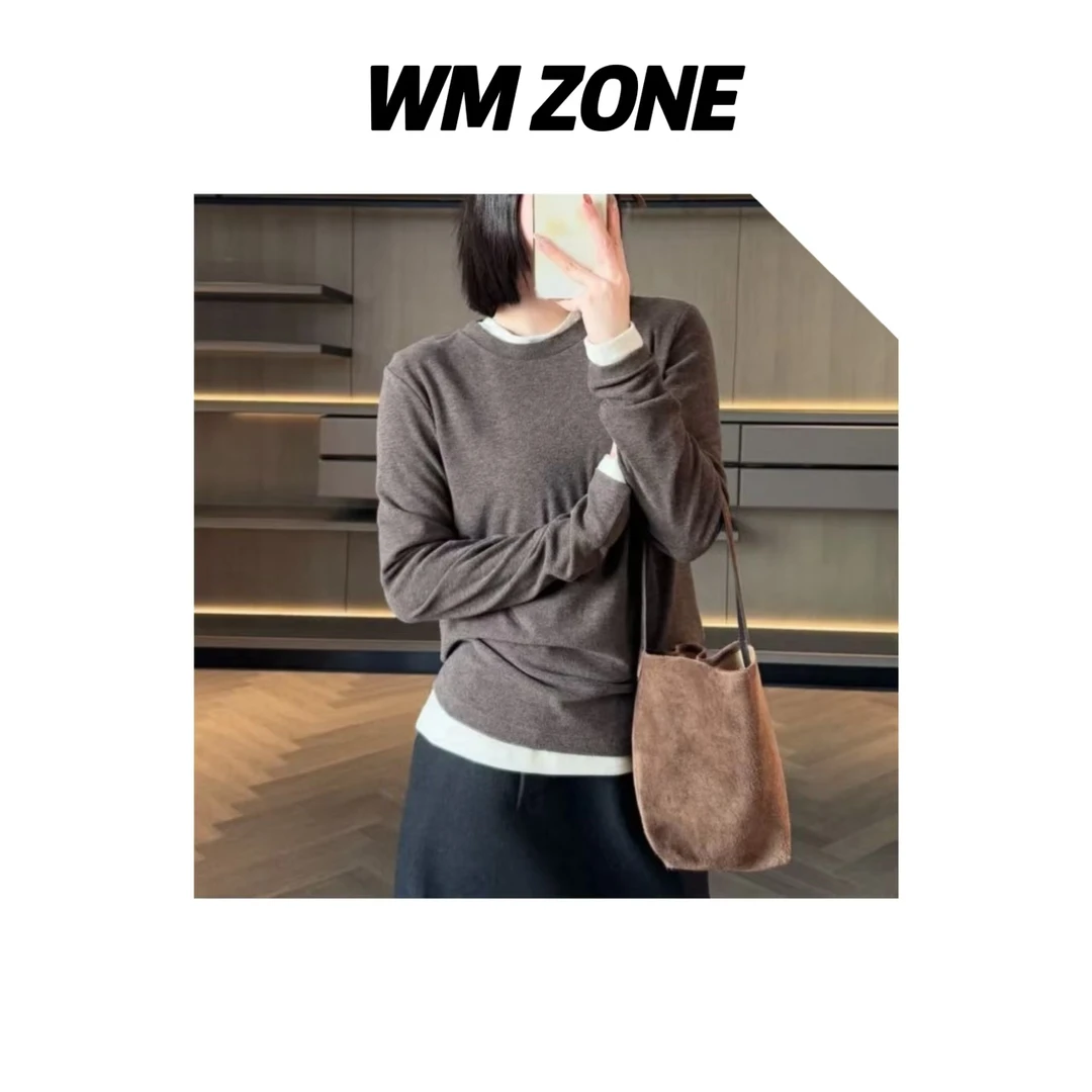 虎儿  新-3110 肌肤般感刺绣软糯长袖