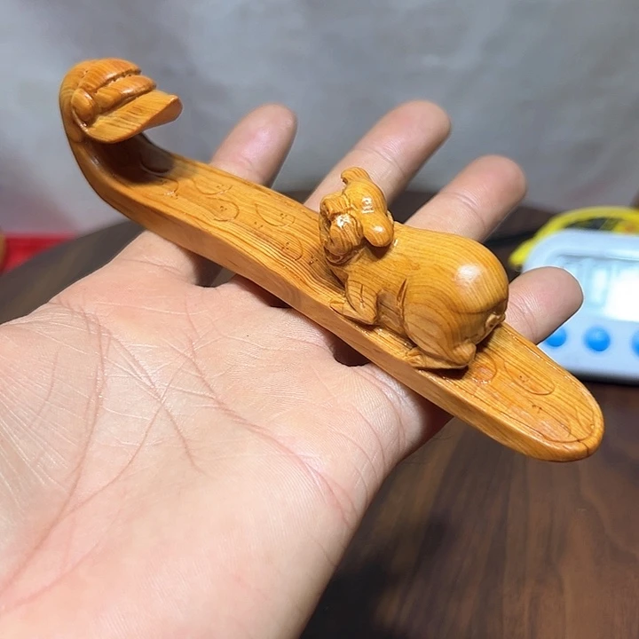 柏木人**耳崖柏手工雕刻诸事皆宜