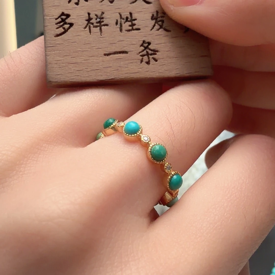绿松石银S925镶嵌颈饰