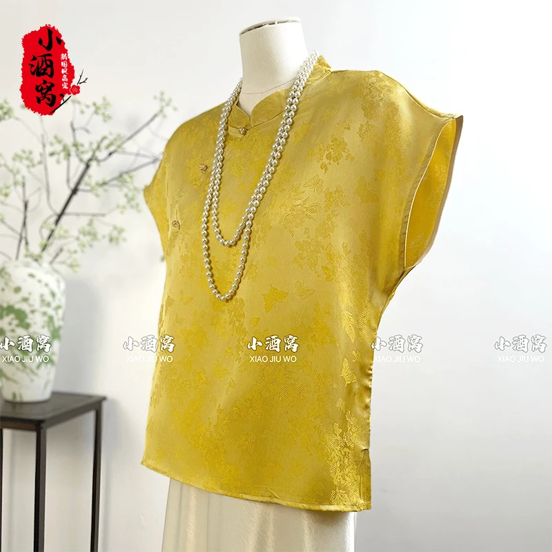 [阿兰若]小酒窝新国风 新中式气质上衣T恤打底衫-60