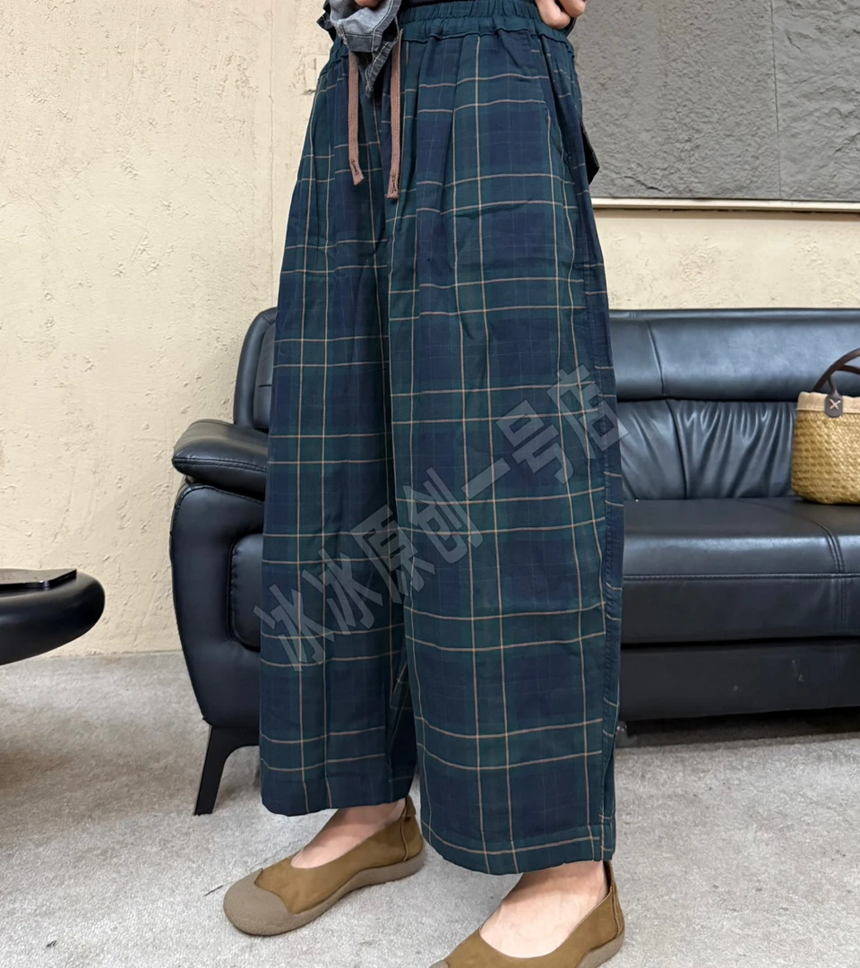 【冰冰一号店】5766婴儿棉纱撞色格子休闲裤舒适严选夏新品