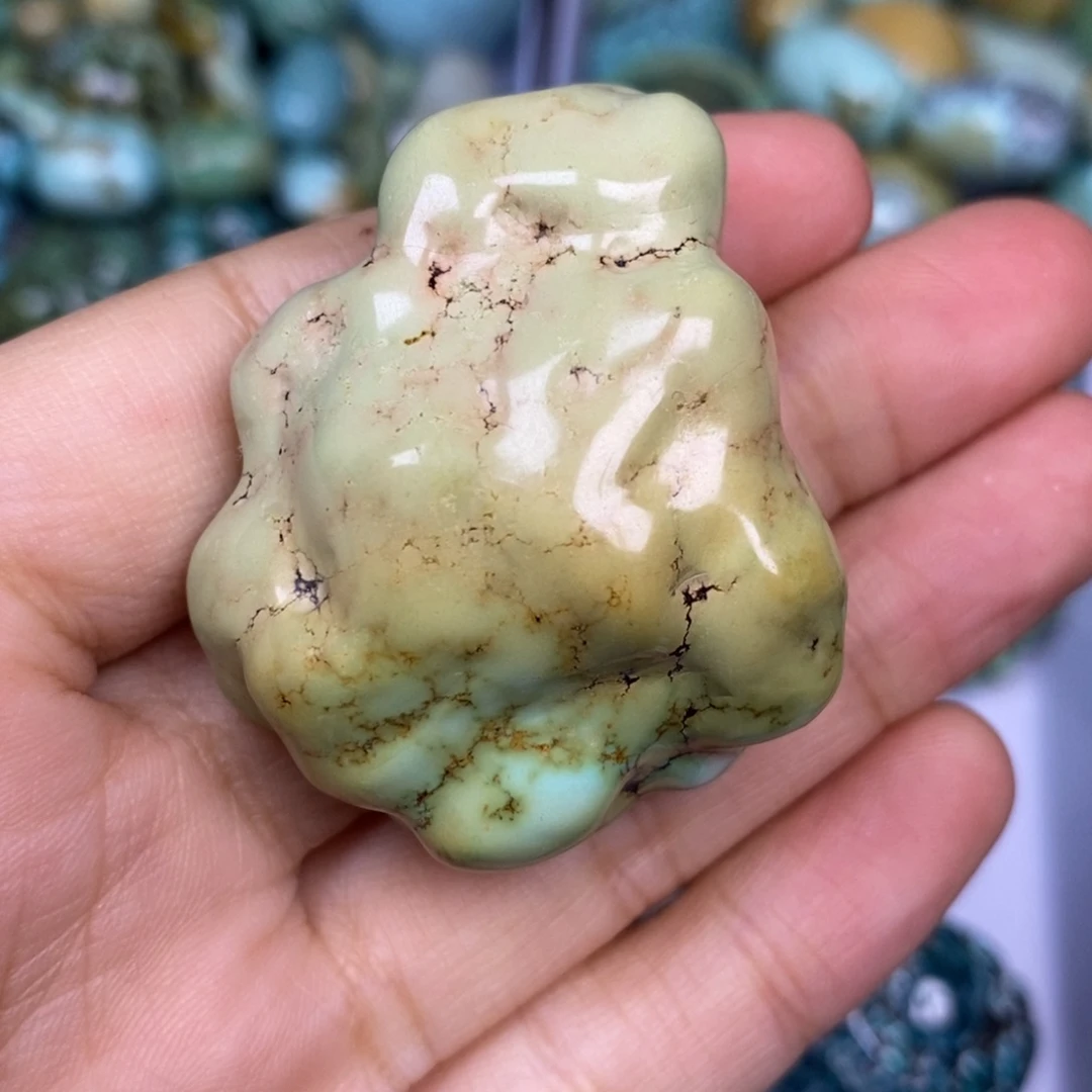 绿松石未镶嵌挂件