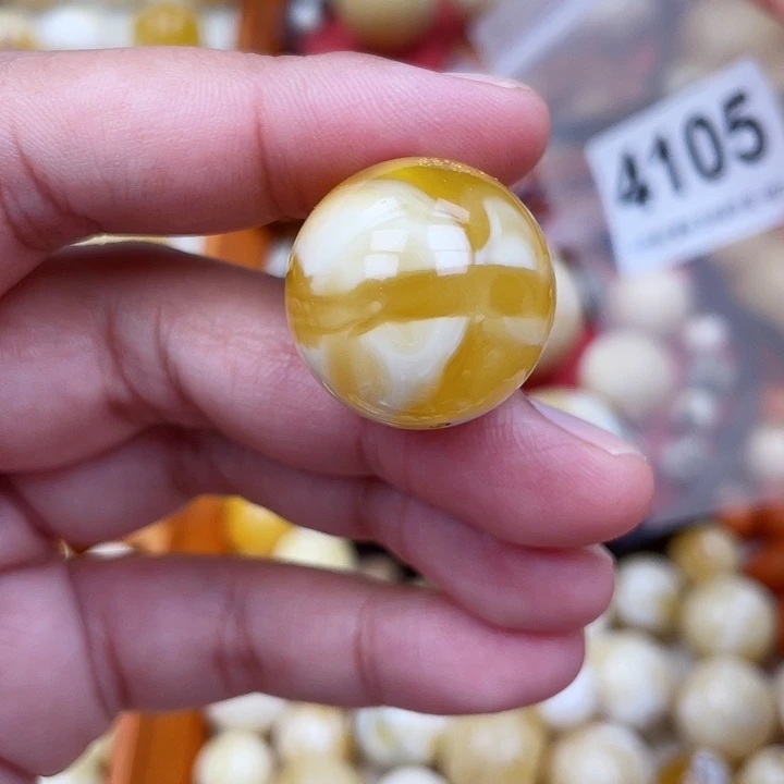 蜜蜡未镶嵌珠宝奇石冰片23爆花