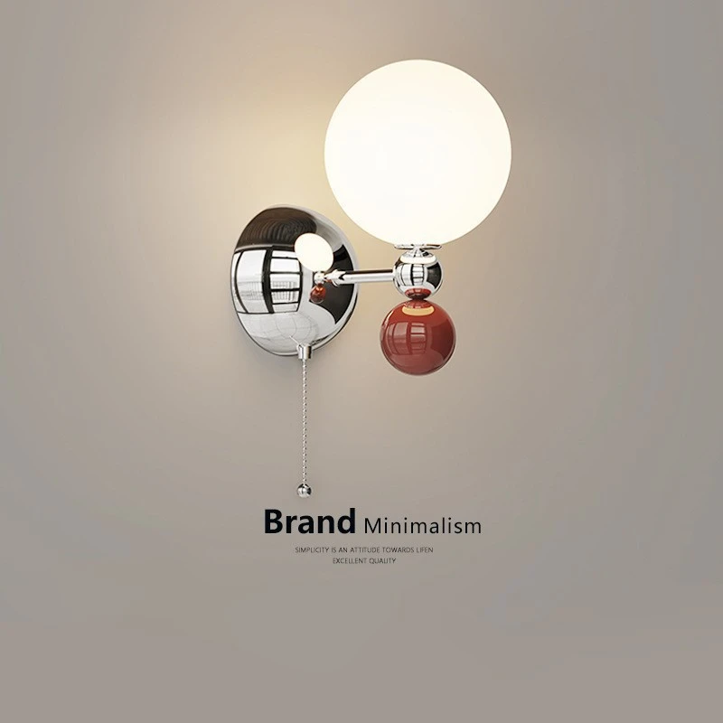 灯佐卧室床头壁灯南瓜法式中古奶油风包豪斯客厅背景墙书房护眼灯