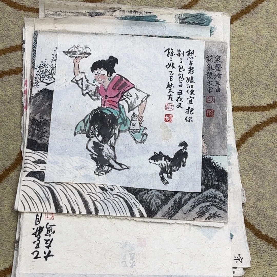 国画大左老师作品刘