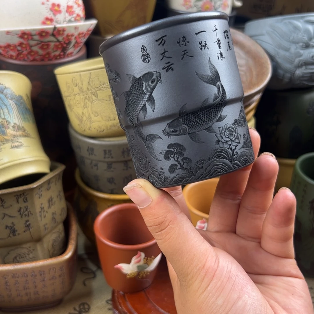 紫砂茶杯紫砂紫砂