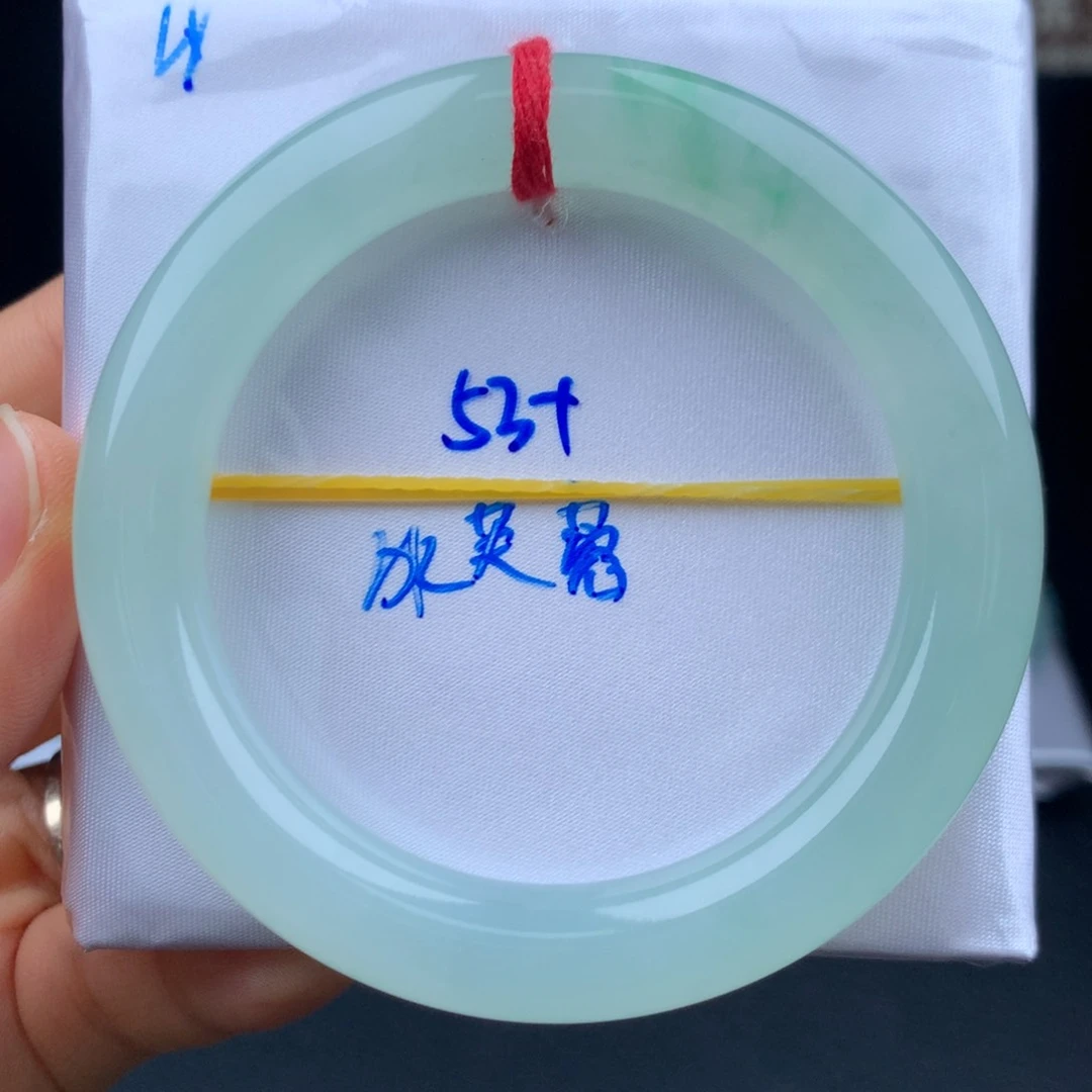 翡翠手镯未镶嵌冰芙蓉绿0毛孔