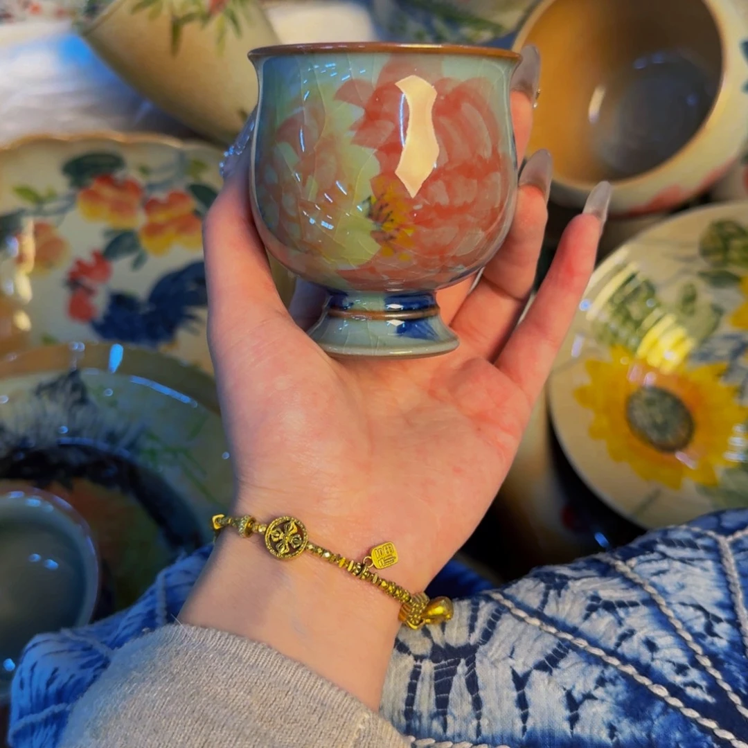 瓷片景德镇陶瓷手工手绘