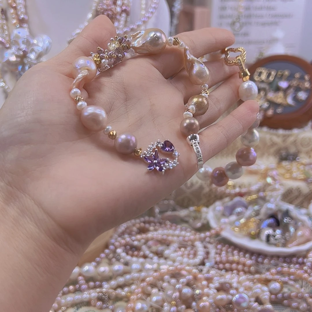 淡水珍珠手绳银S925镶嵌