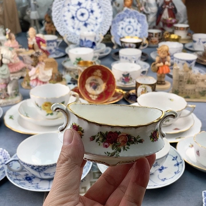 中古欧瓷瓷器小房子