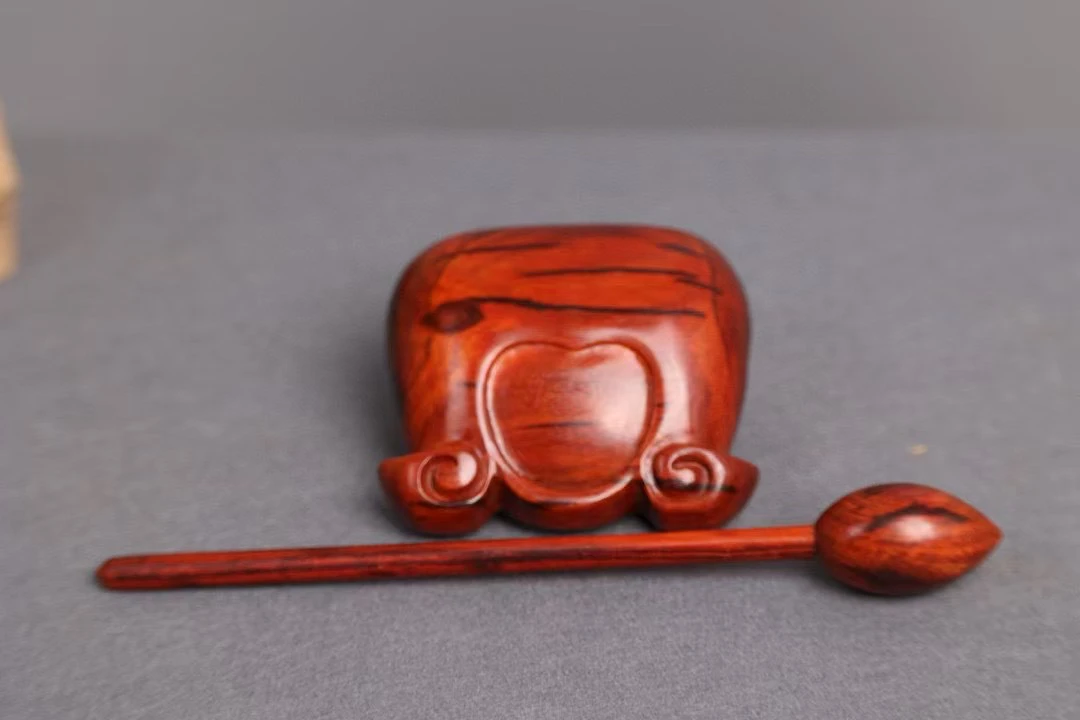 印度小叶紫檀木鱼高7.8，8.5，4.8，重172克