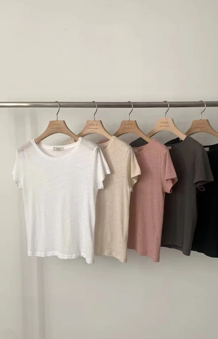 【米乐韩国正品】净版纯色百搭短袖/N0退N0换