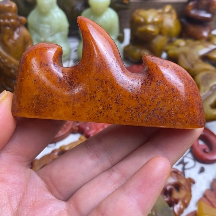 未镶嵌蛇纹石玉颈饰35
