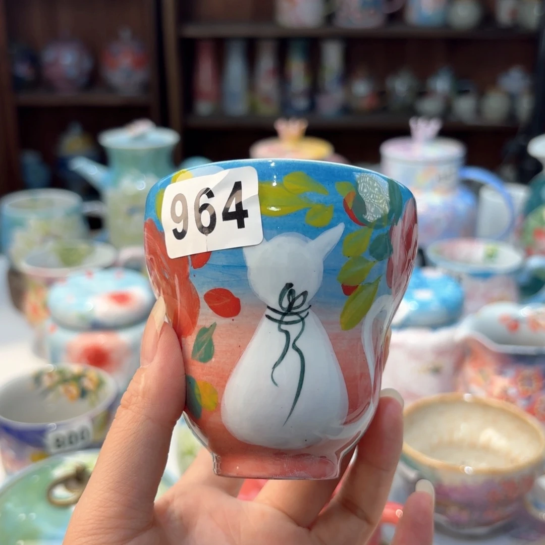 景德镇手绘高温釉下彩陶瓷茶具