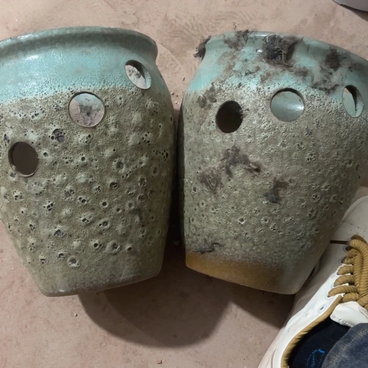 花盆紫砂口径20高度24两只