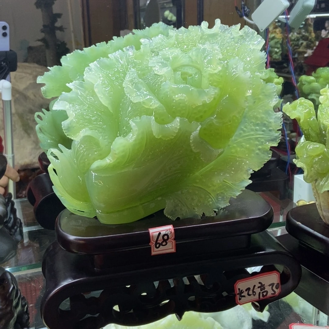 石材天然岫岩玉摆件