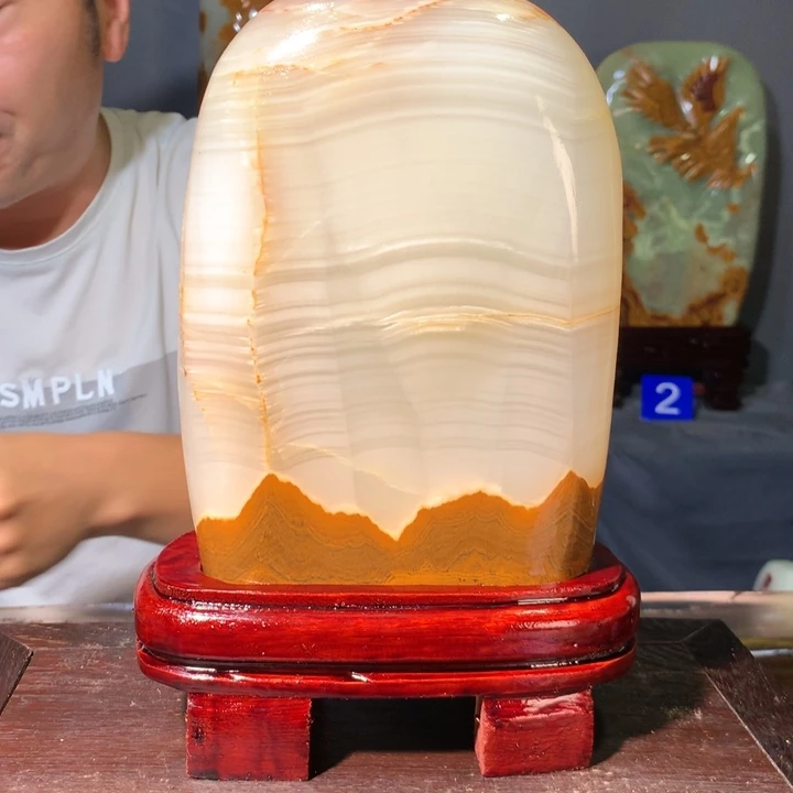 石材天然原石摆件