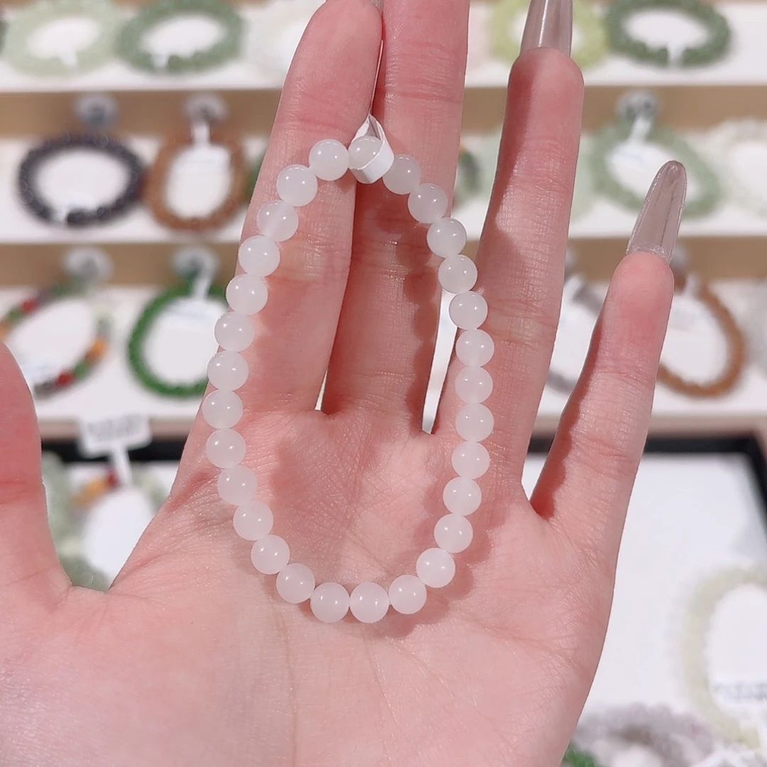 轩***喵手串未镶嵌和田玉l