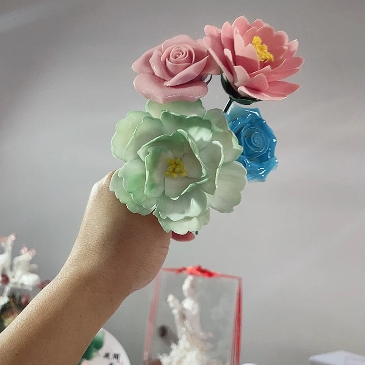 瓷片德化工厂陶瓷手工捏花