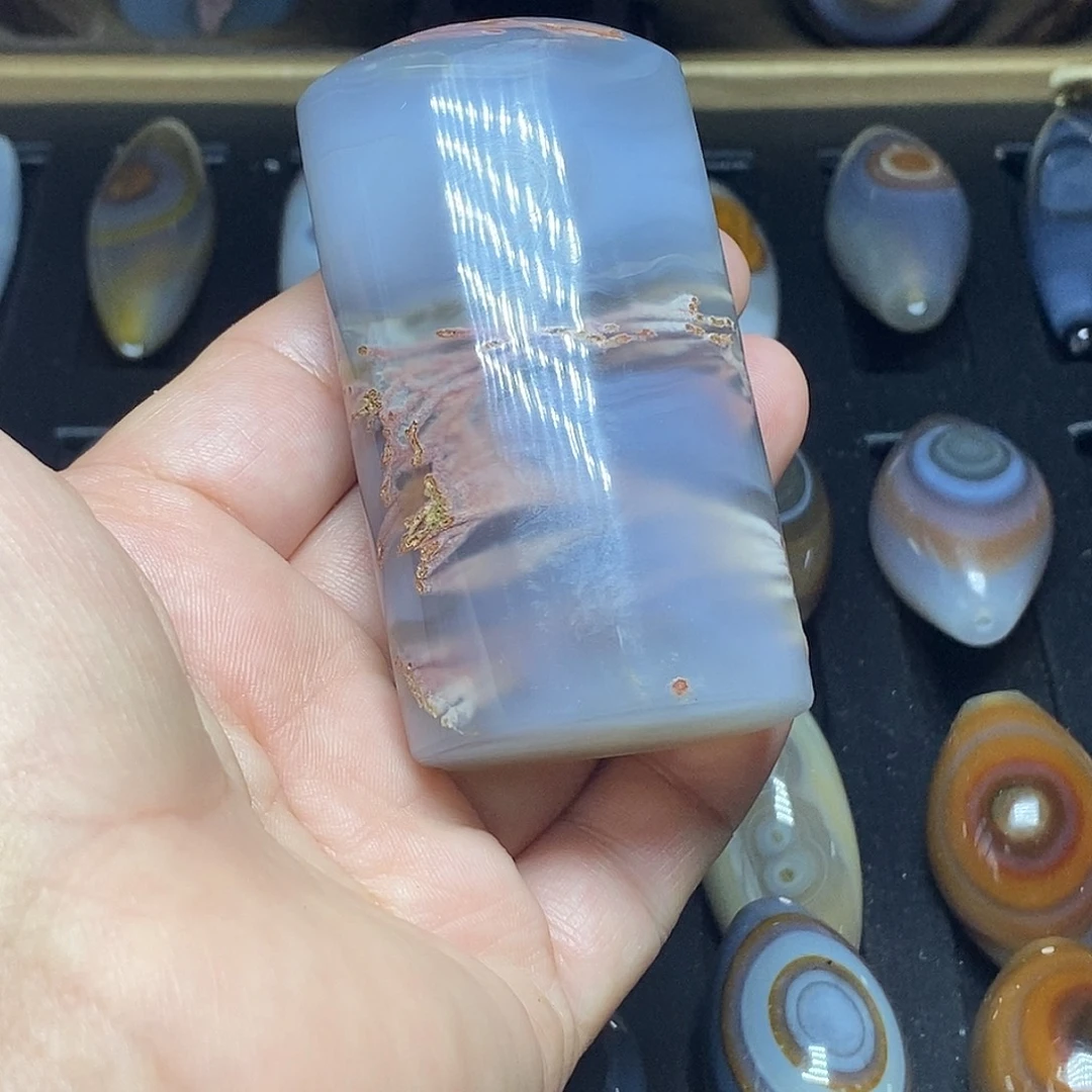 美***坚未镶嵌吊坠(不含链)玛瑙/玉髓