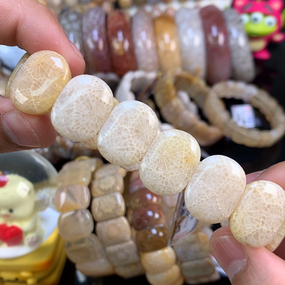 【闪购商品】颈饰未镶嵌硅化珊瑚（珊瑚玉）33号奶黄网文