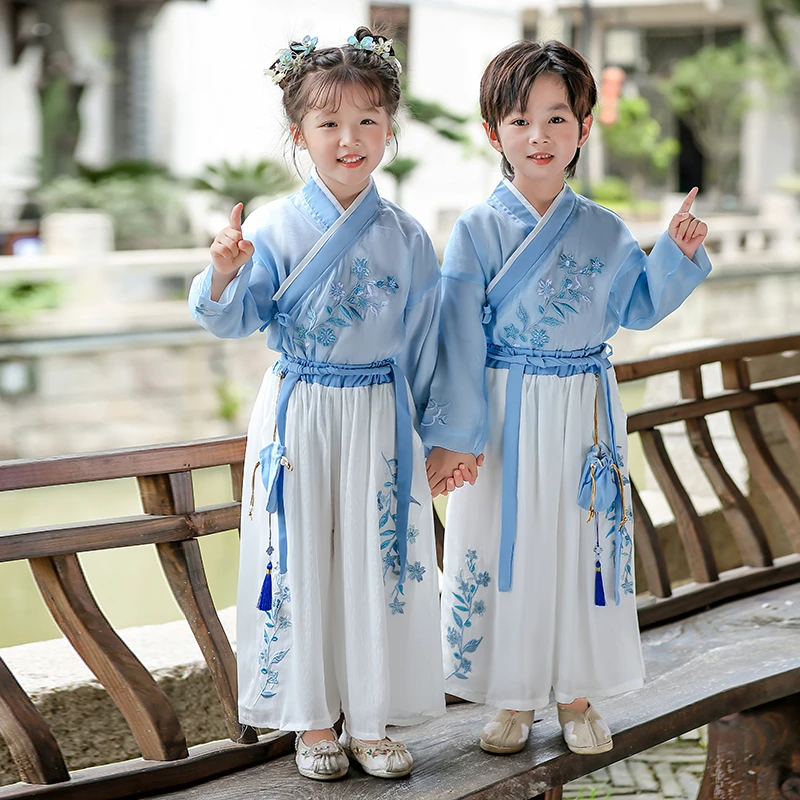 男童古装汉服中国风儿童古风仙气幼儿园国学服中秋节小男孩演出服