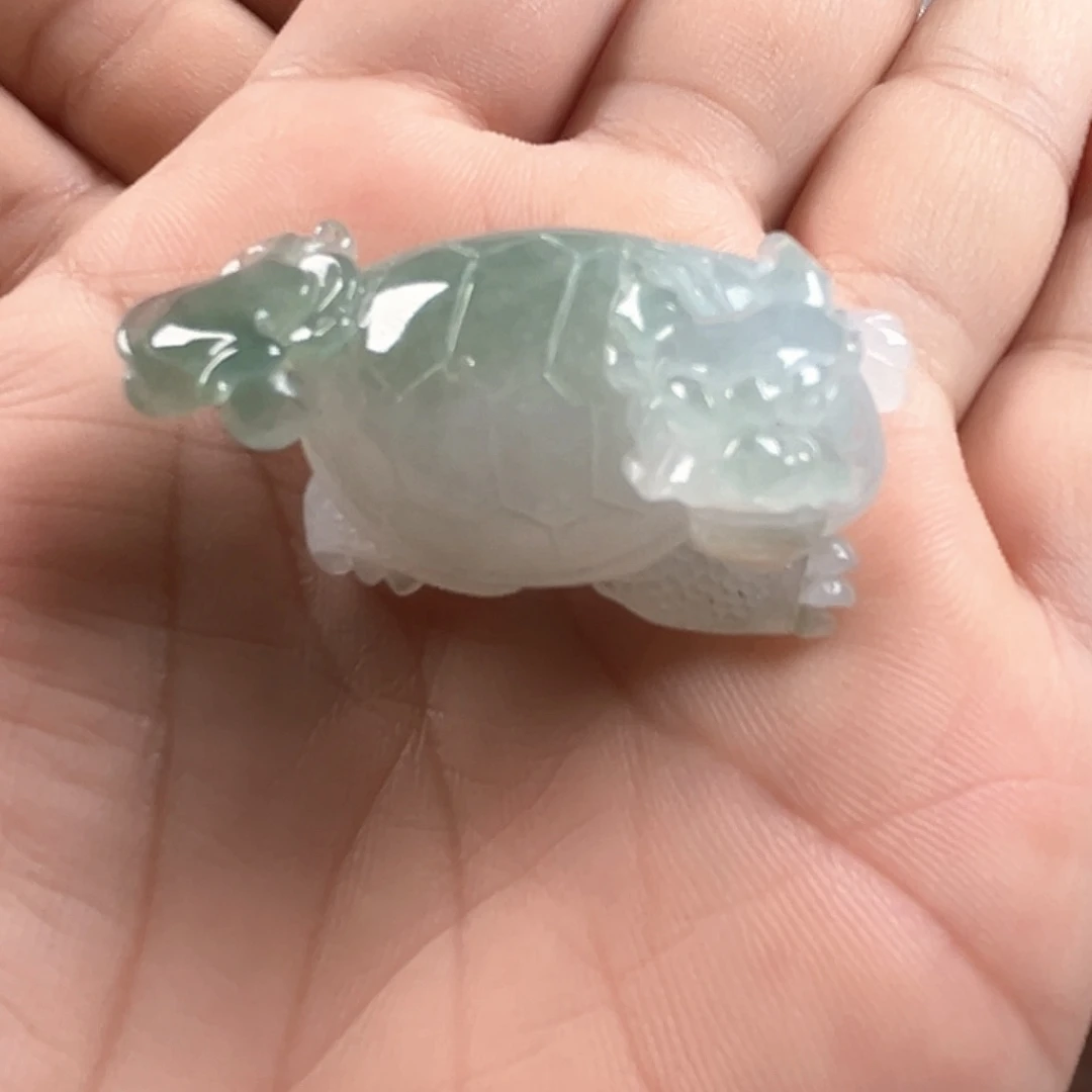 翡翠未镶嵌颈饰龙龟