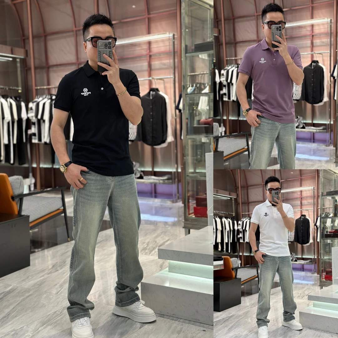 【发现者】2025欧货男士轻奢品牌PHFIENPPFEIN翻领POLO衫短袖5051