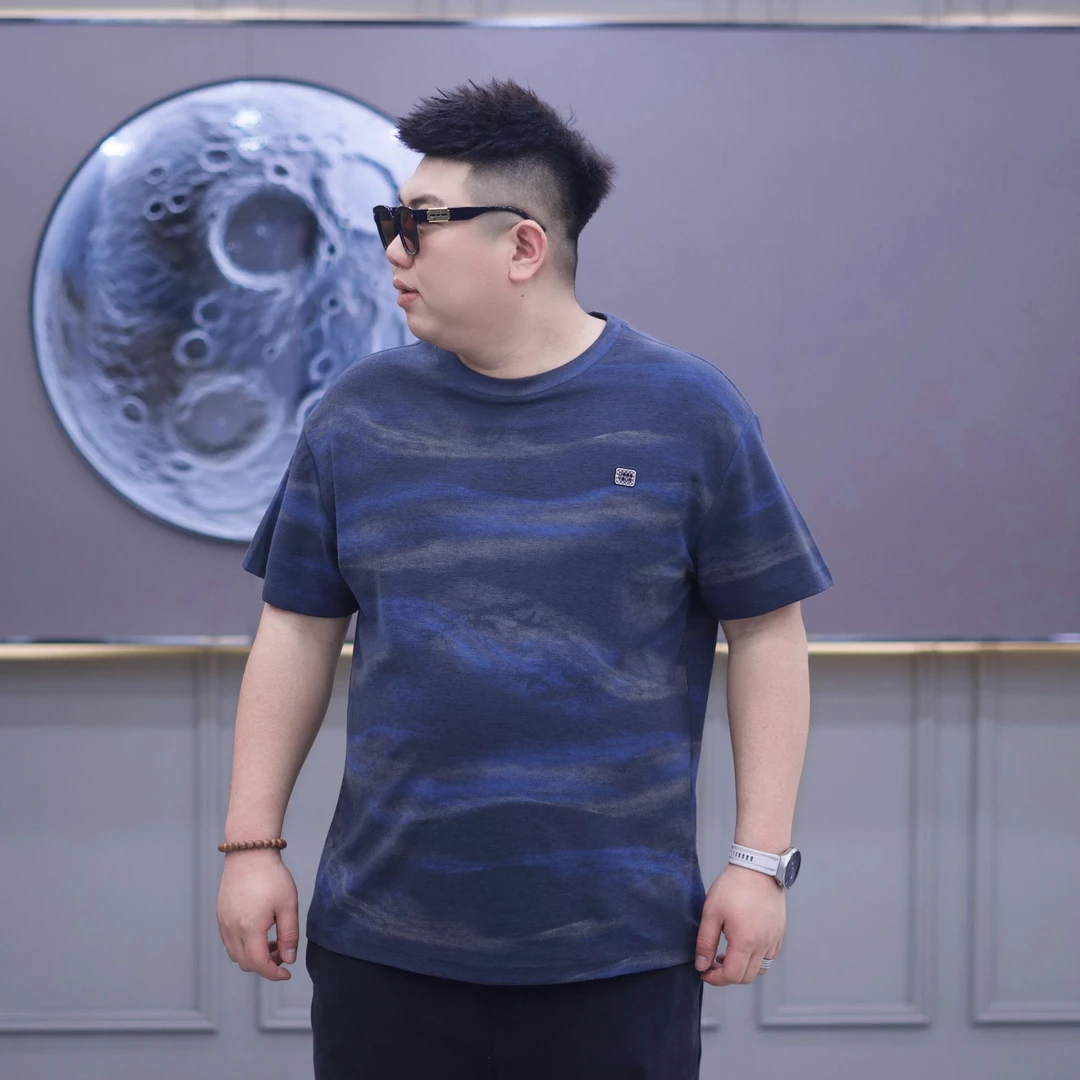 大码男装200-300斤春夏季新款男士潮流短袖71359