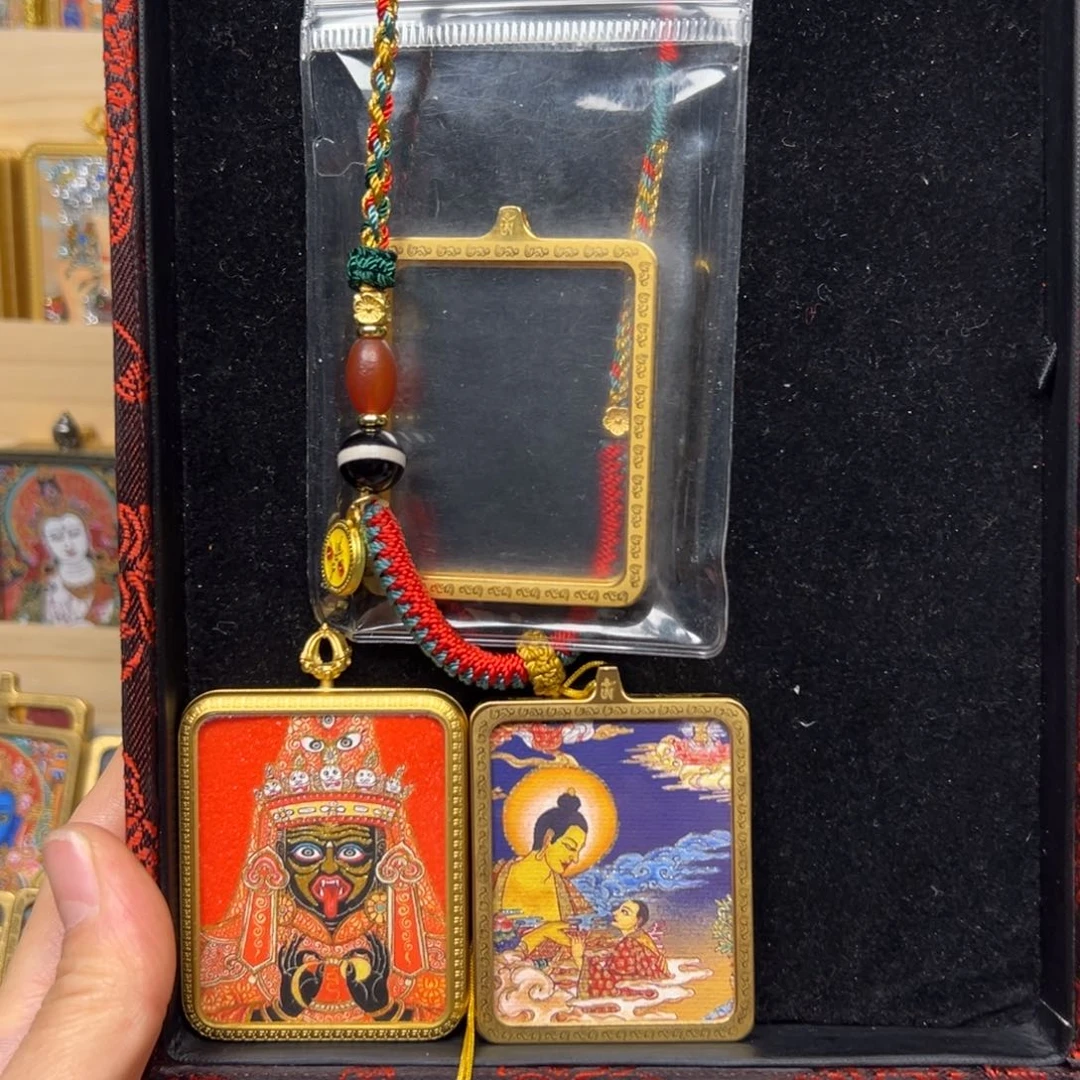 吊坠扎基拉姆阿弥陀佛双面钛钢