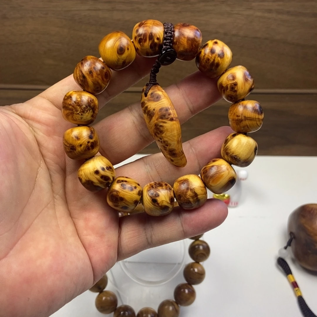 手串/手链柏木（崖柏）1.5*1.6太行老料崖柏老型珠