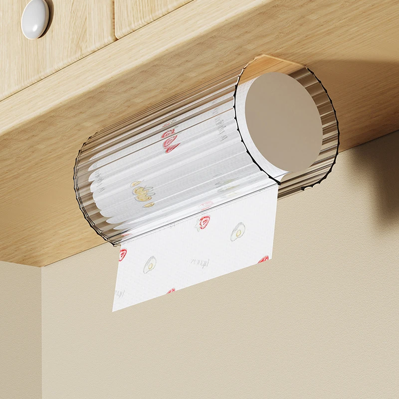 简约卫生间一次性抹布置物架防水免打孔厕所抽纸盒厨房挂壁抹布盒