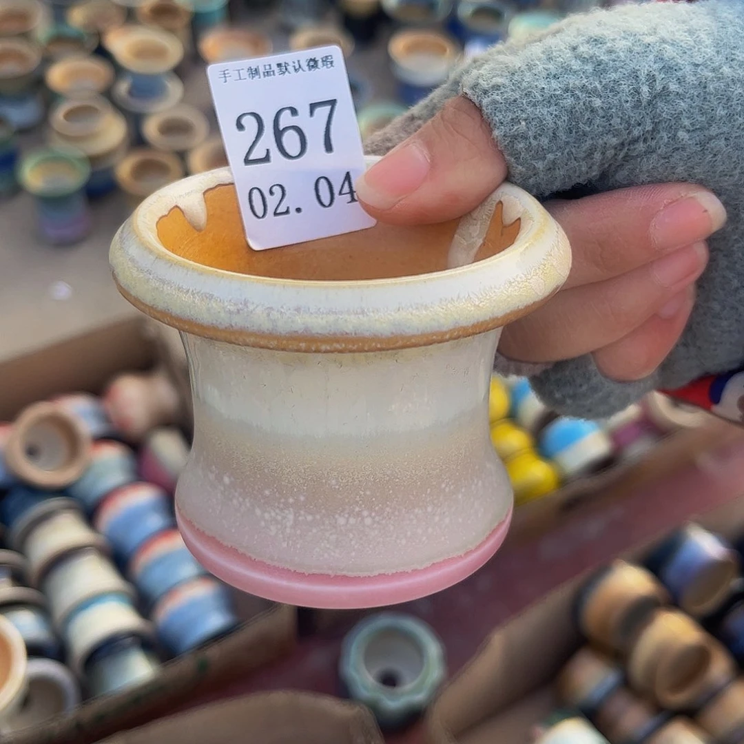 摆件萍景德镇陶瓷手工制作