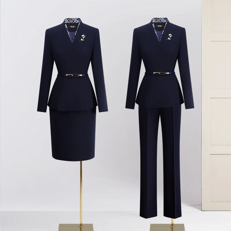 职业套装女秋季西装制服酒店经理工作服高端美容顾问案场客服女装