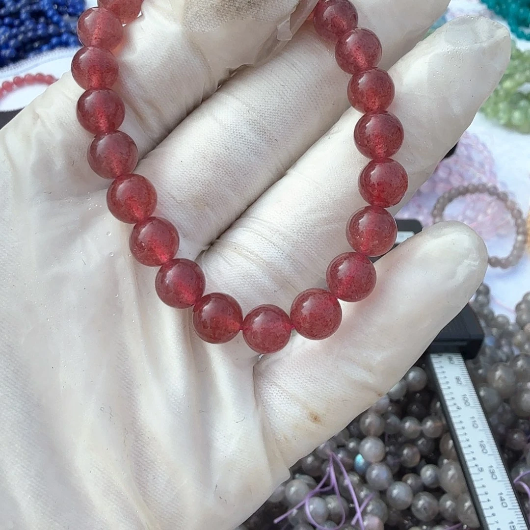 水晶手链未镶嵌草莓灵8