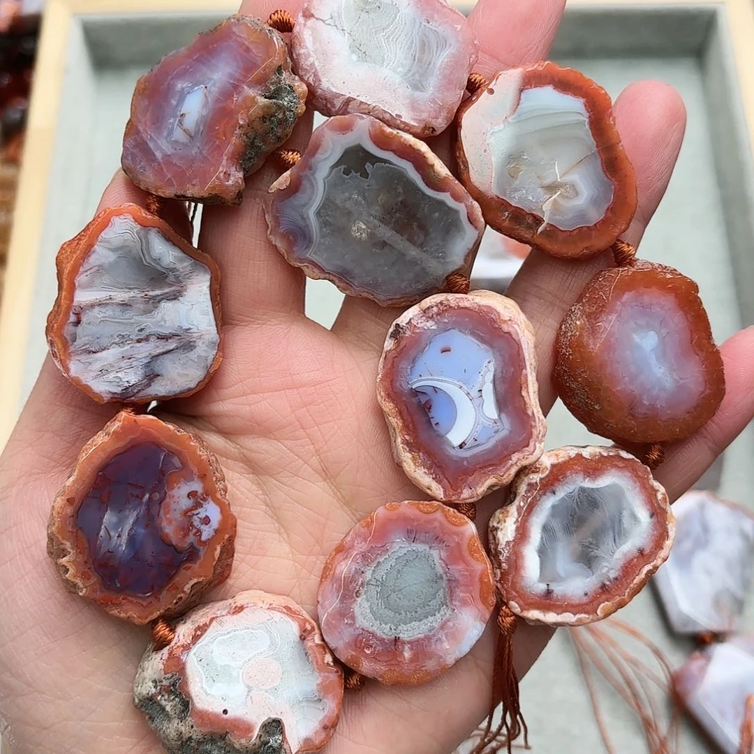 小***妖玛瑙/玉髓未镶嵌珠宝半成品南红