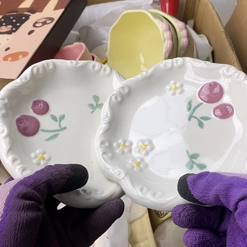 盘陶瓷制品满25拼单发货默认微瑕
