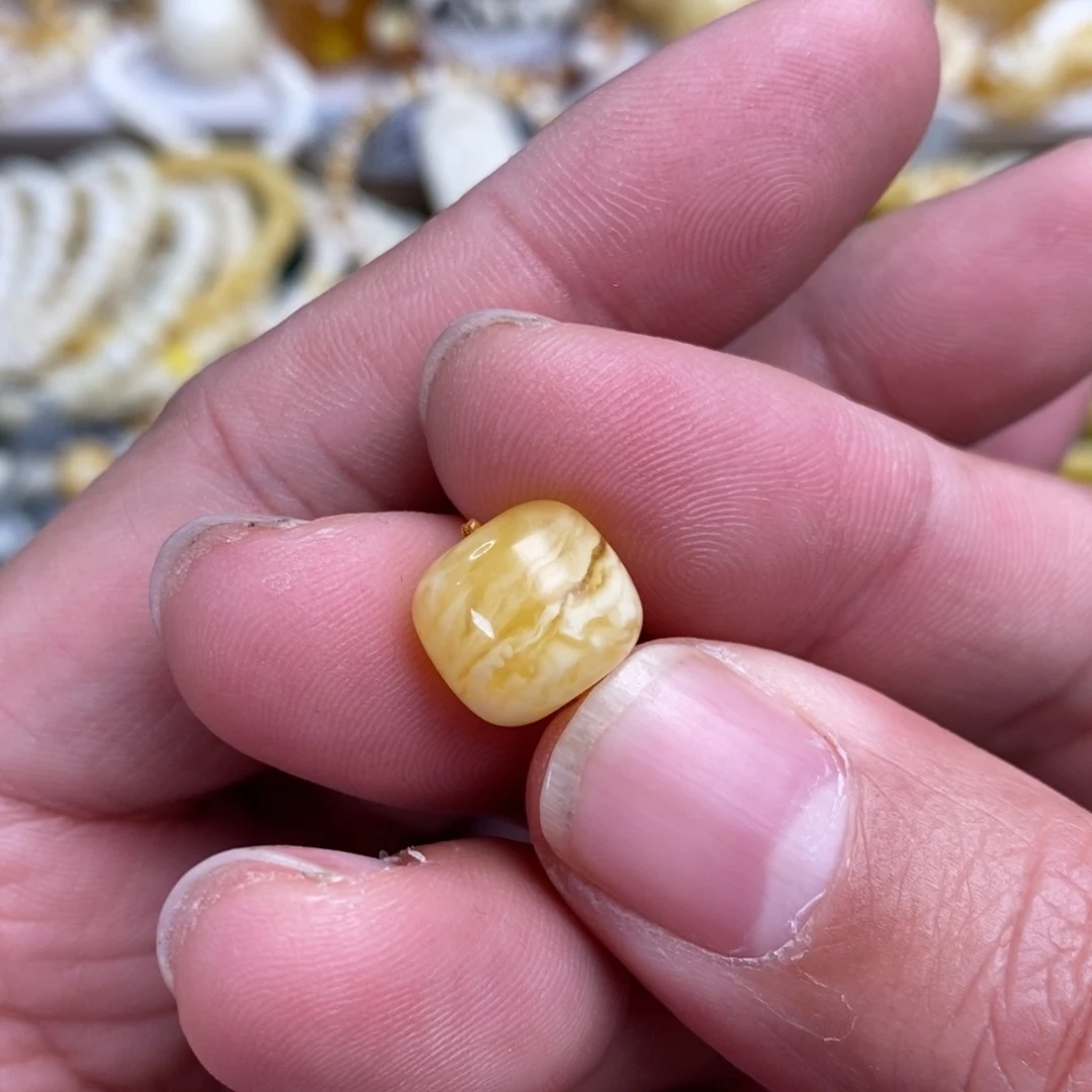 琥珀裸石未镶嵌帅**毛12老型