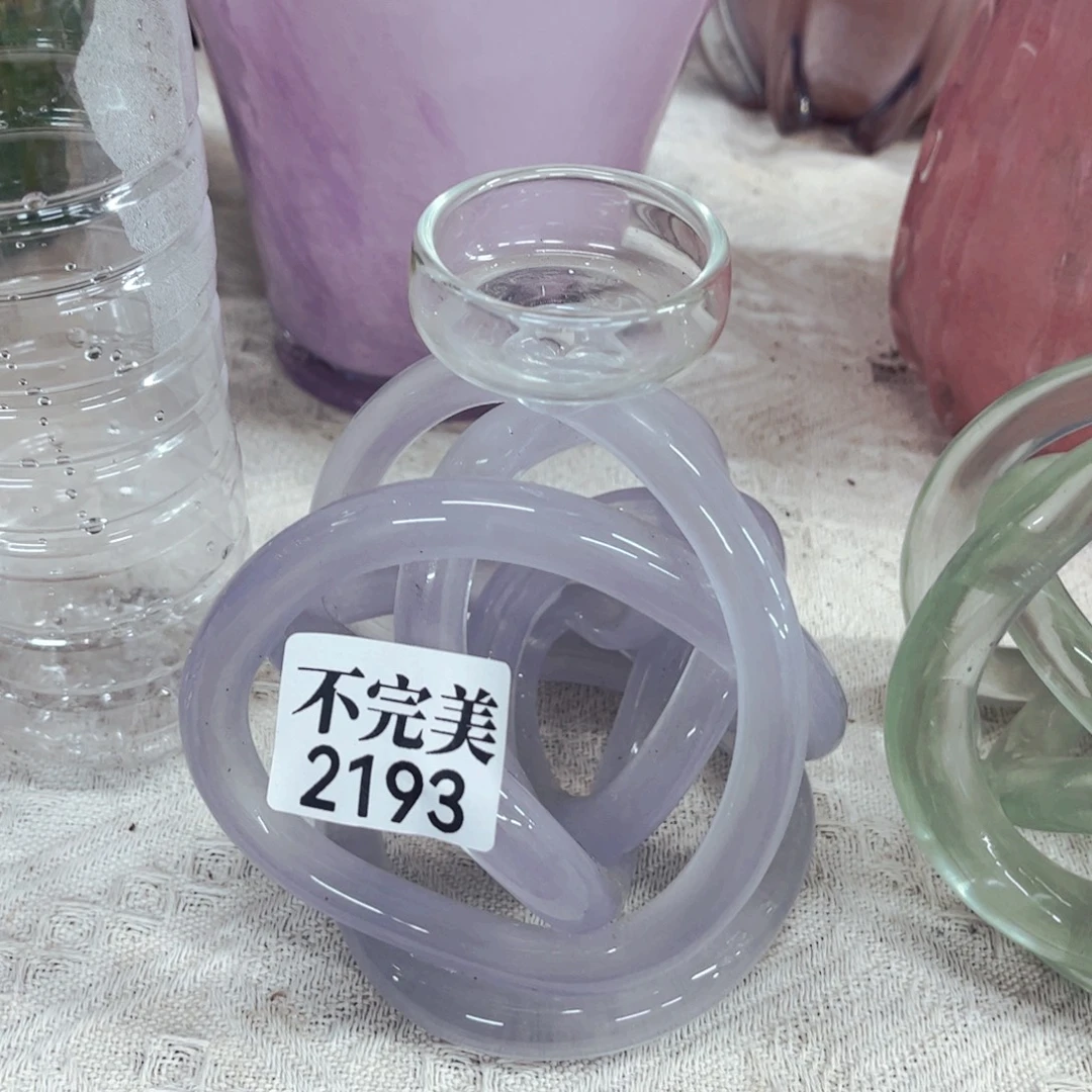 烛台2193 家悦美居琉璃花瓶不完美