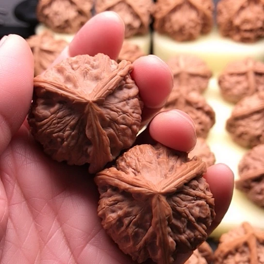 文玩核桃把件铭**心玉玺三棱