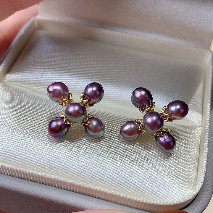 未镶嵌淡水珍珠耳饰