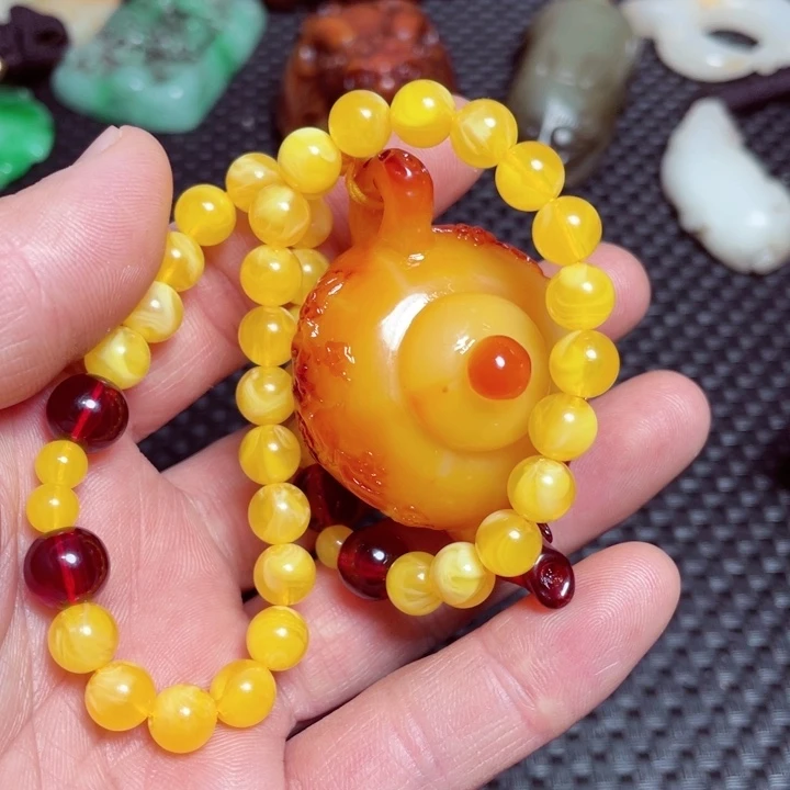 滴血莲花菩提吊坠