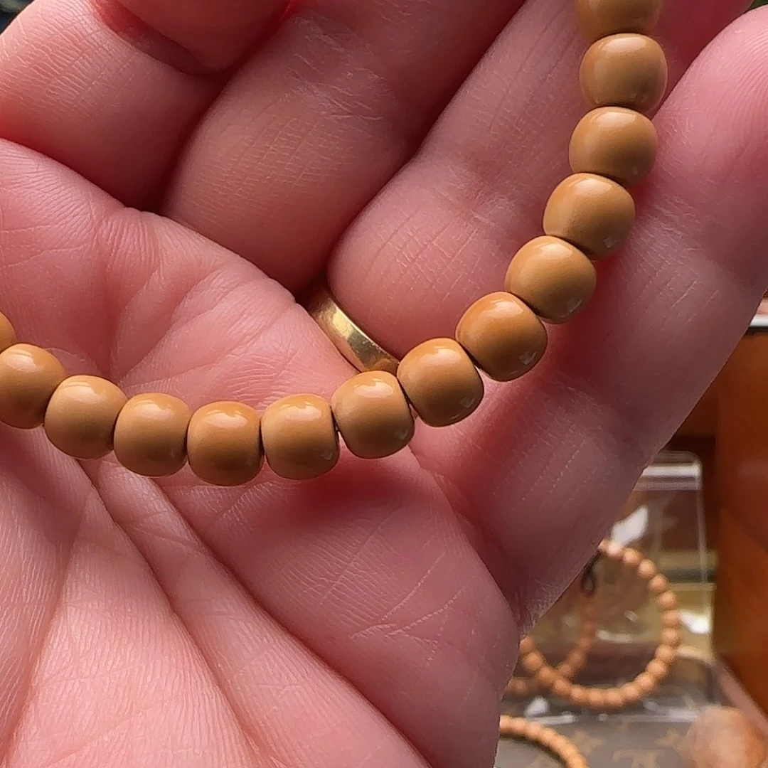 橄榄核手串小*儿老挝核尖单圈7.0mm