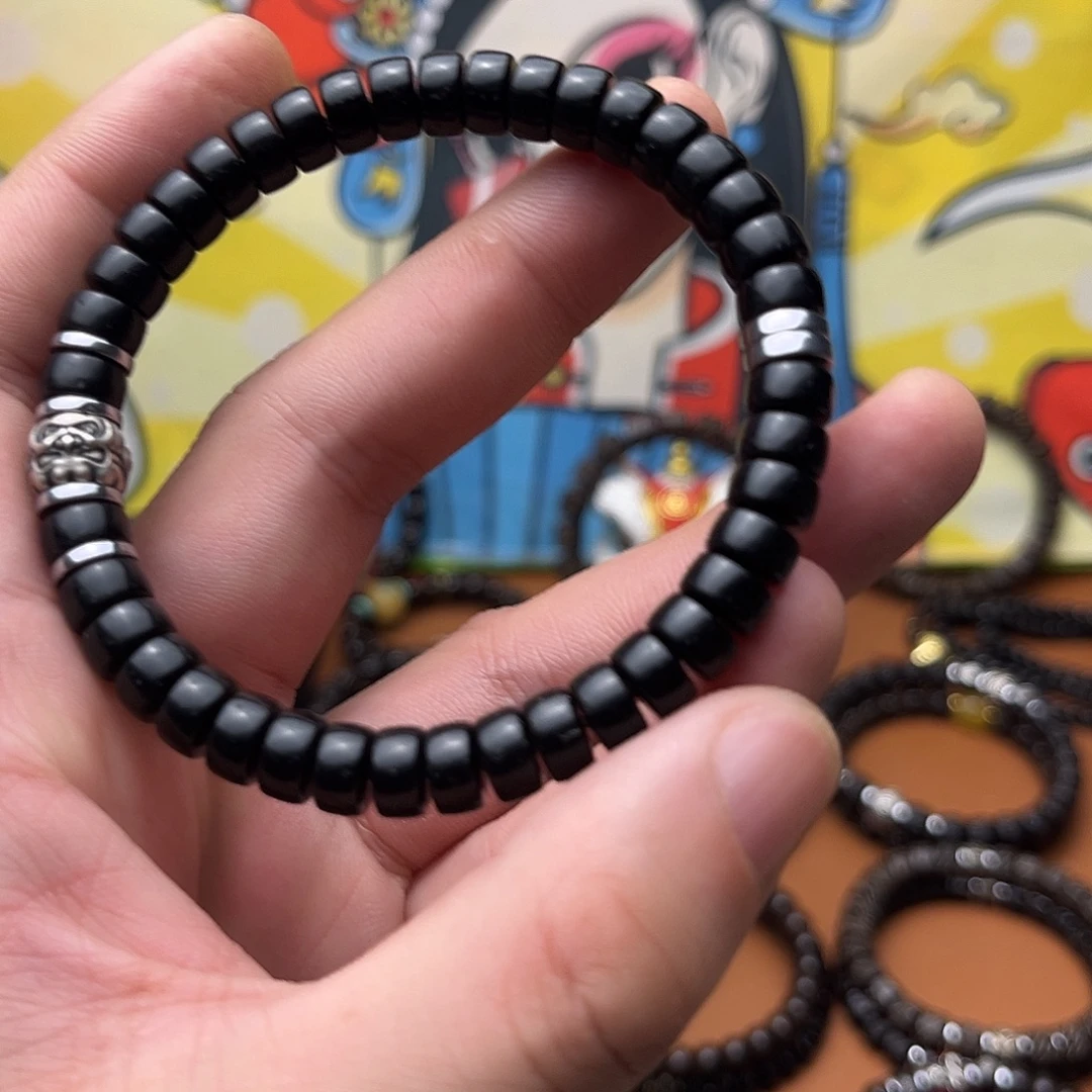 椰蒂手串8黑金药片吞金兽