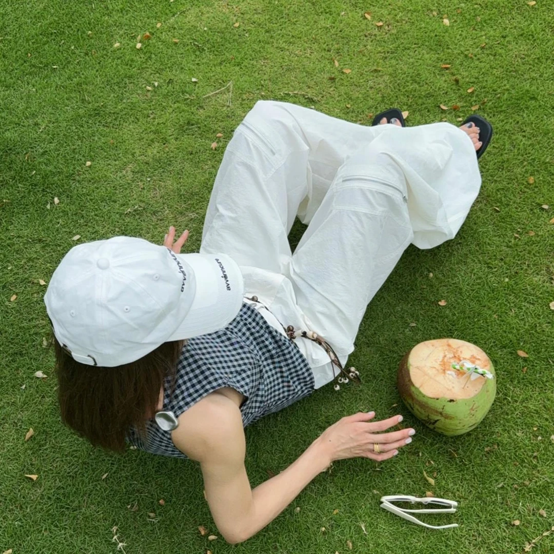 AVVENN2025夏宽松阔腿休闲长裤女1690dopdop买手店