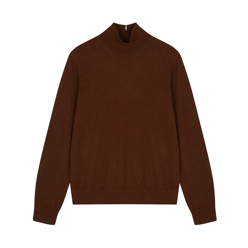 JNBY/江南布衣秋冬含牦牛绒羊毛针织衫高领毛衣套头毛衫5OA310440